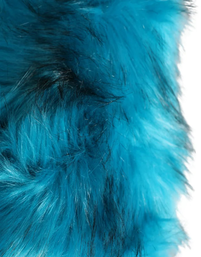 Dolce & Gabbana Blue Modacrylic Fur Women Bucket Capello Hat