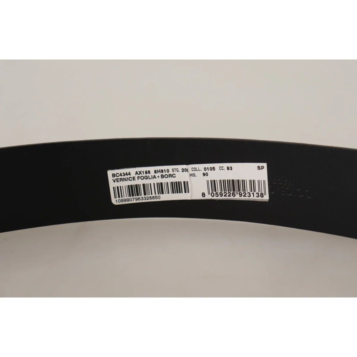 Dolce & Gabbana Blue Patent Leather Vernice Silver Logo Buckle Belt