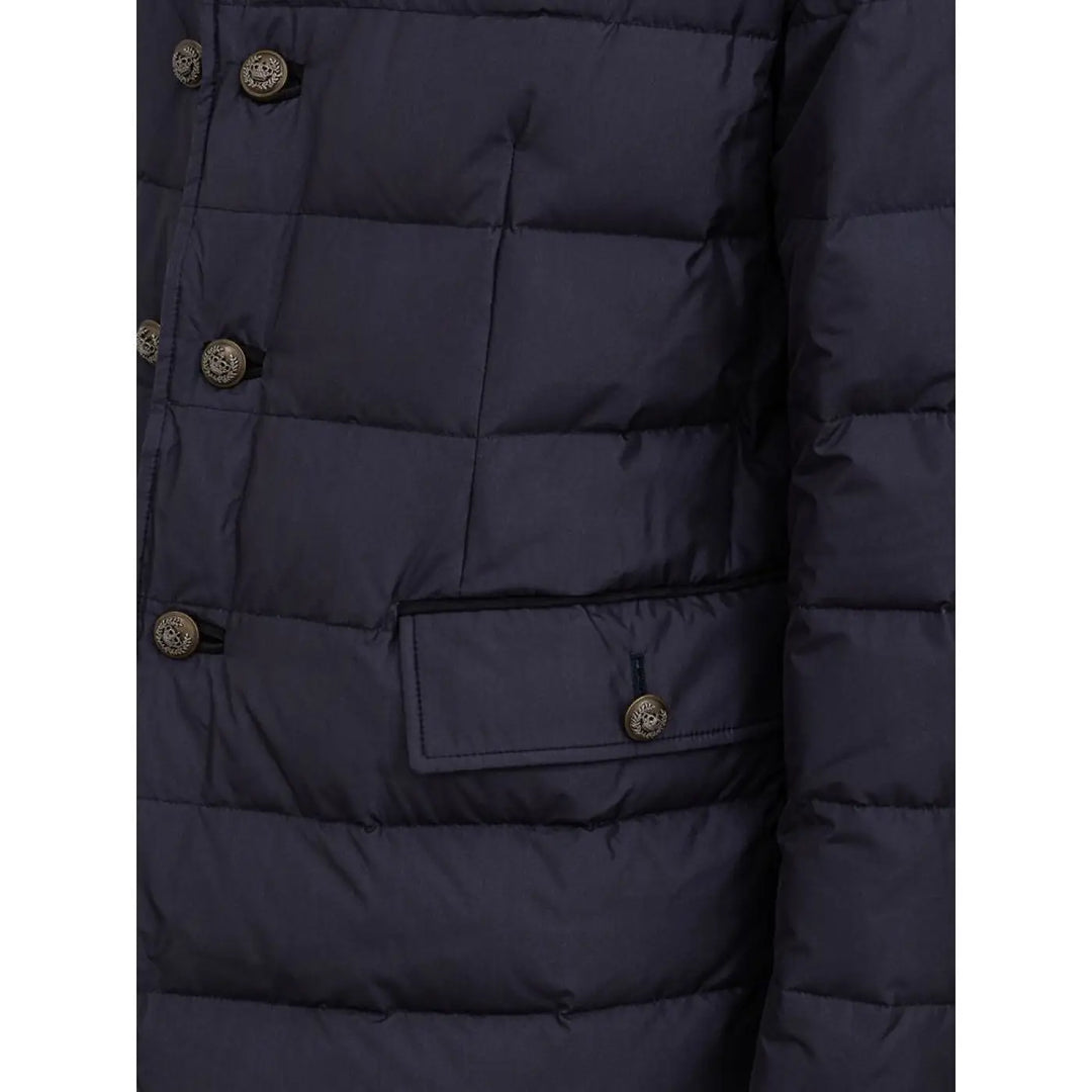 Dolce &amp; Gabbana Blue Polyester Coat