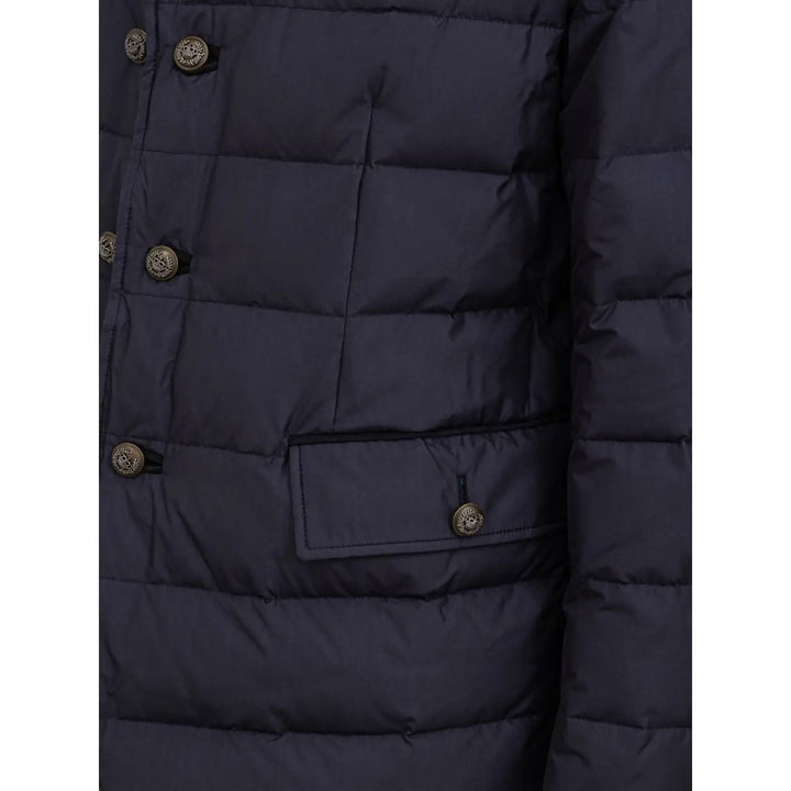 Dolce &amp; Gabbana Blue Polyester Coat