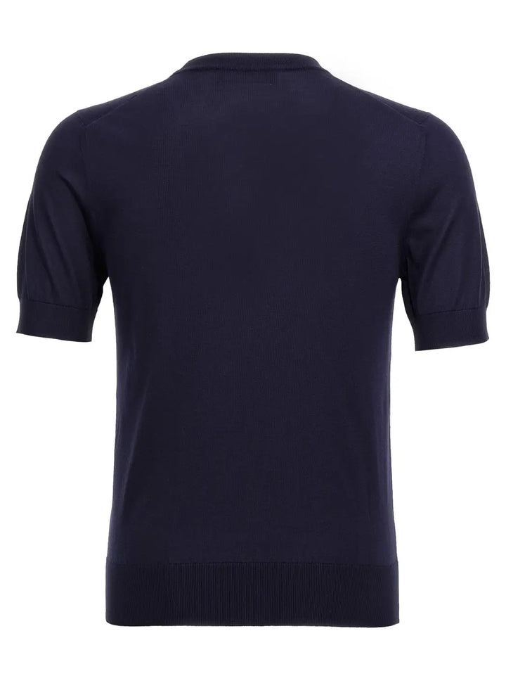 Dolce &amp; Gabbana Blue Silk Cardigan