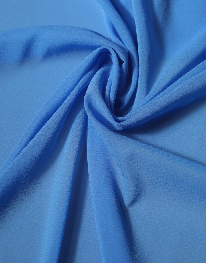 Dolce &amp; Gabbana Blue Silk Neck Wrap Shawl Stole 200cm x 64cm Scarf