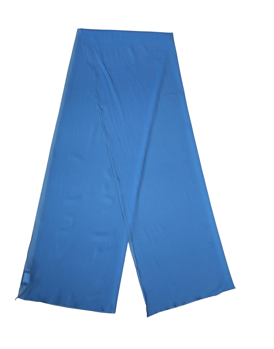 Dolce &amp; Gabbana Blue Silk Neck Wrap Shawl Stole 200cm x 64cm Scarf