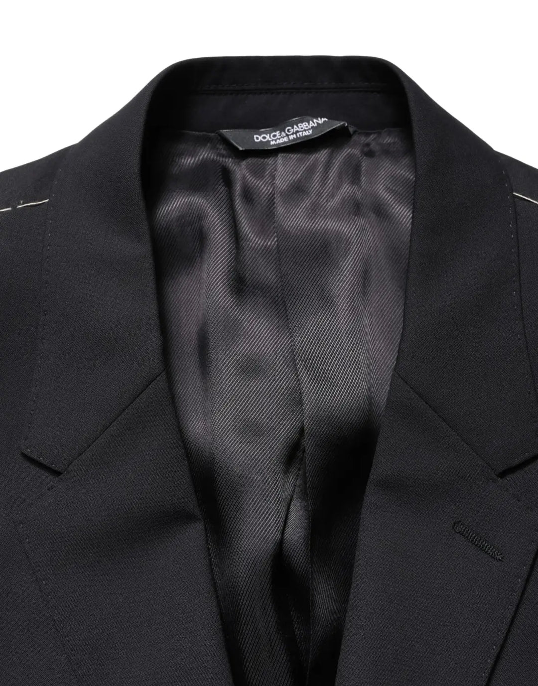 Dolce &amp; Gabbana Blue Single Breasted 2 Button Suit Jacket