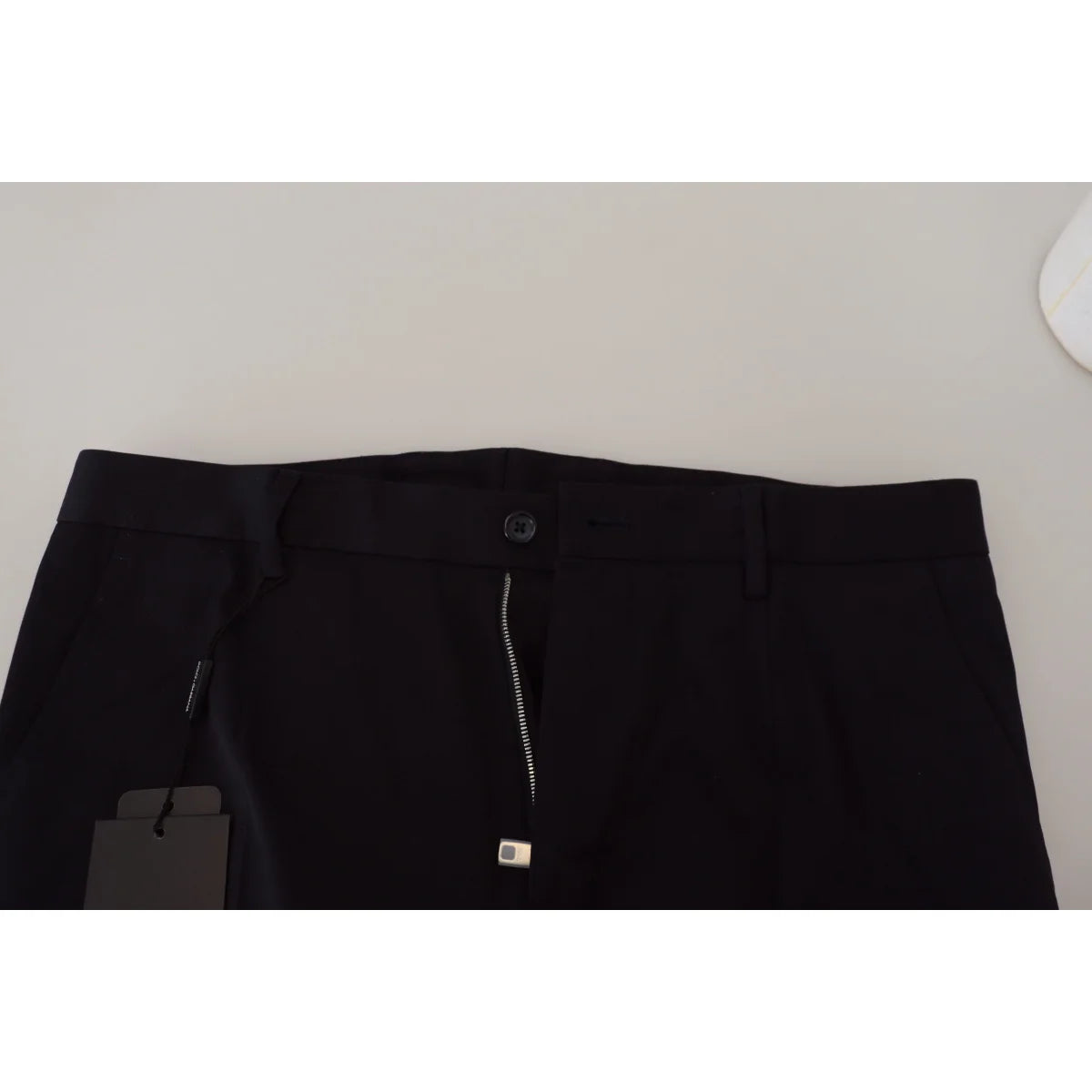 Dolce & Gabbana Blue Stretch Cotton Slim Trousers Chinos Pants