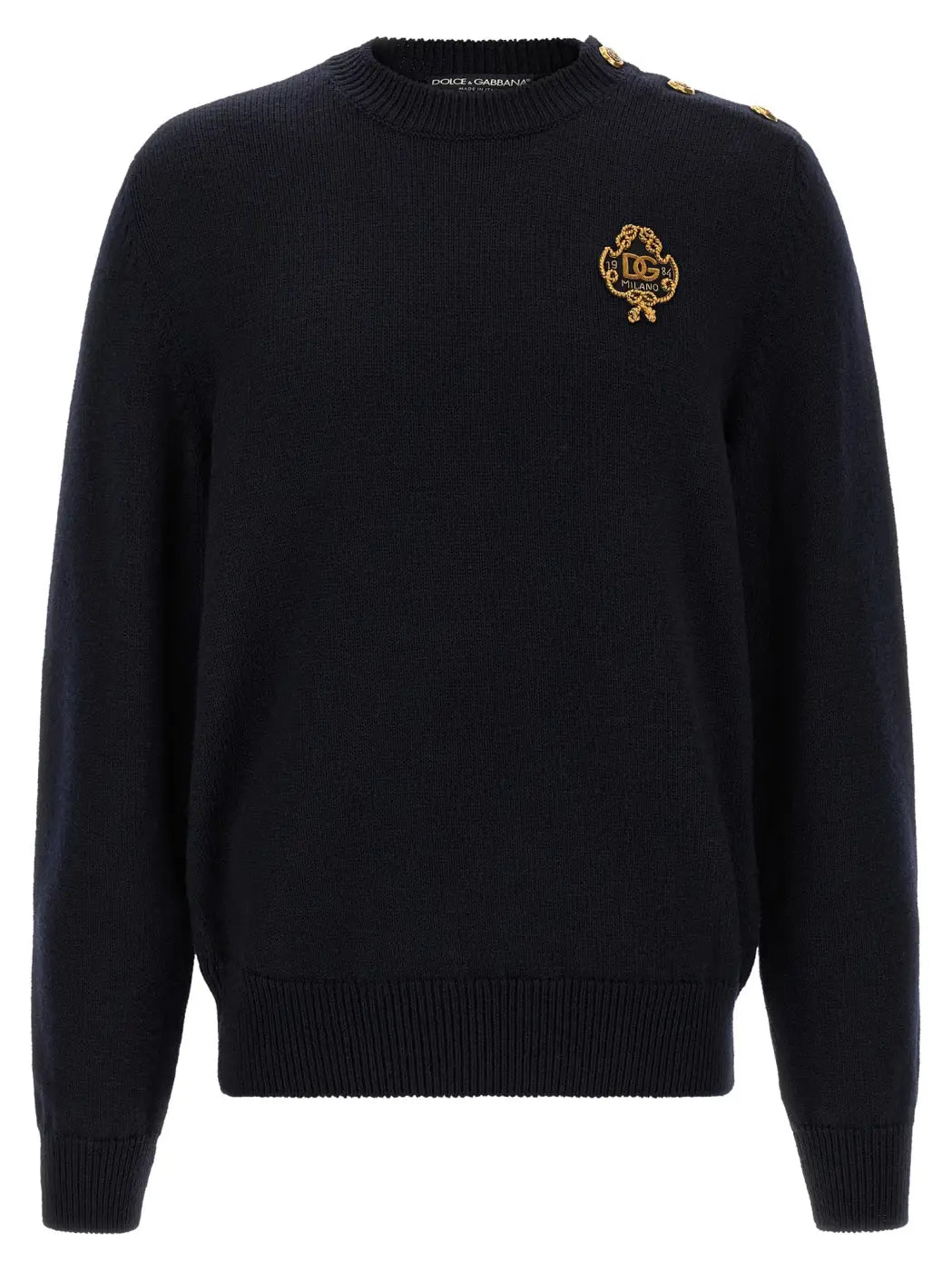 Dolce &amp; Gabbana Blue Virgin Wool Cardigan