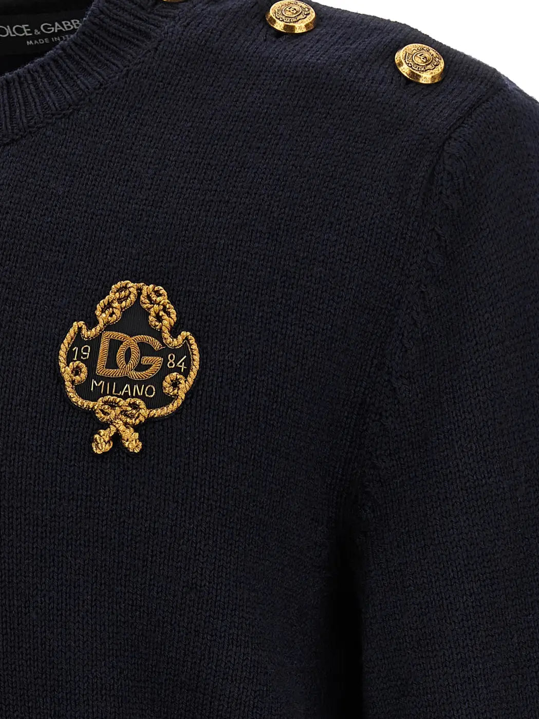 Dolce &amp; Gabbana Blue Virgin Wool Cardigan
