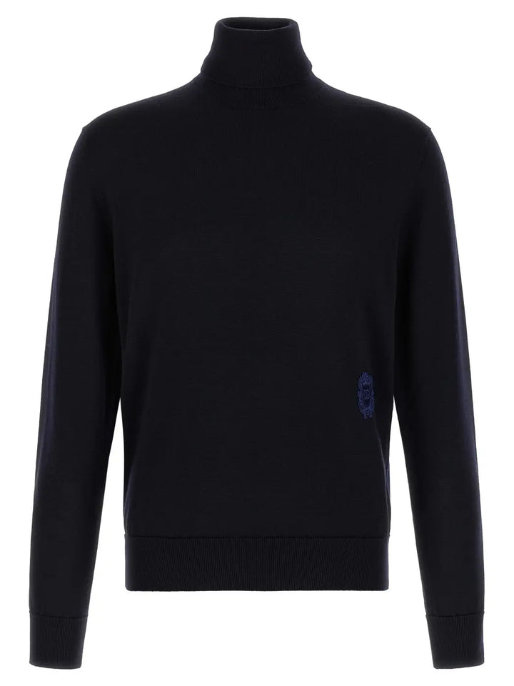 Dolce &amp; Gabbana Blue Virgin Wool Cardigan