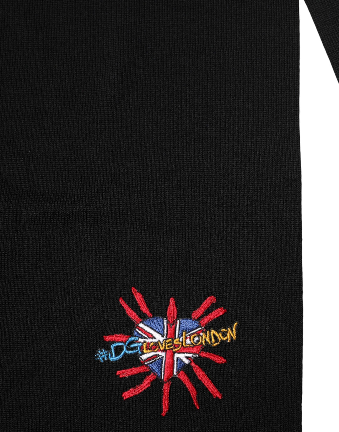 Dolce &amp; Gabbana Blue Wool Dg Loves London Neck Wrap Scarf