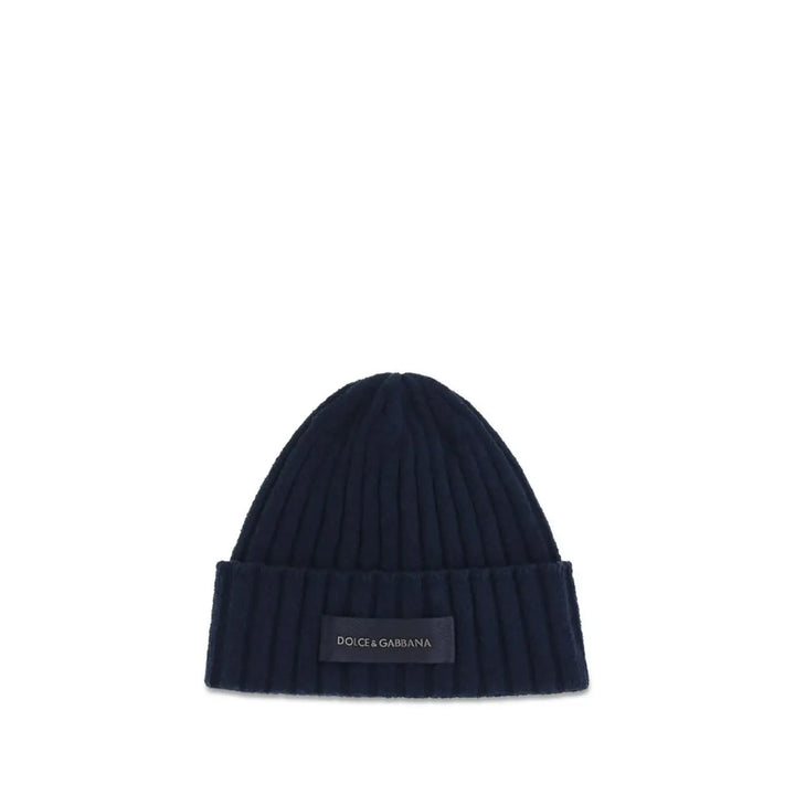 Dolce &amp; Gabbana Blue Wool Oves Aries Beanie
