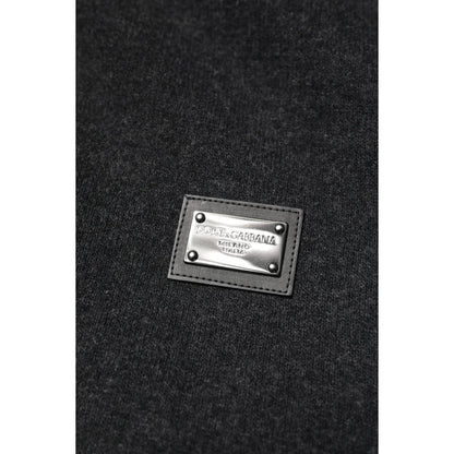 Dolce & Gabbana Bomber Hooded Jacket with DG Logo Plaque