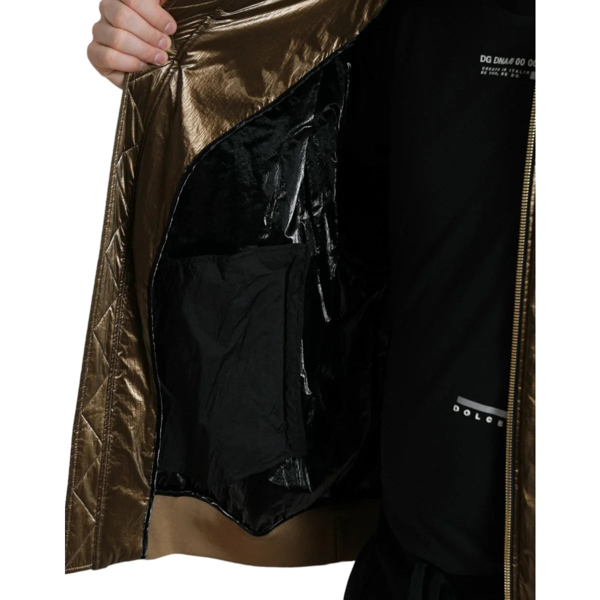 Dolce & Gabbana Bomber Jacket Pure Nylon Authentic Iconic Luxury