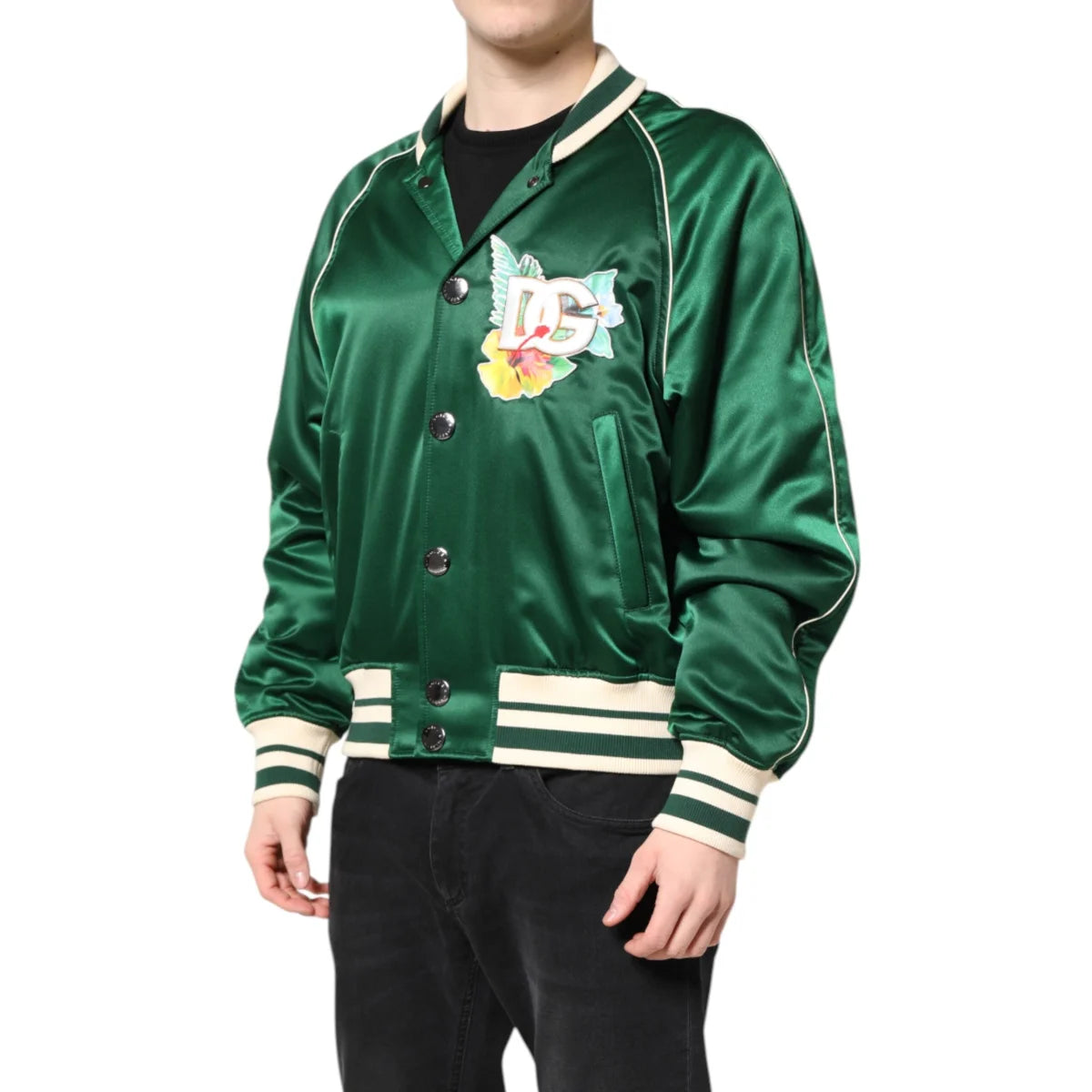 Dolce & Gabbana Bomber Jacket Style Explosion with Full Zip Closure