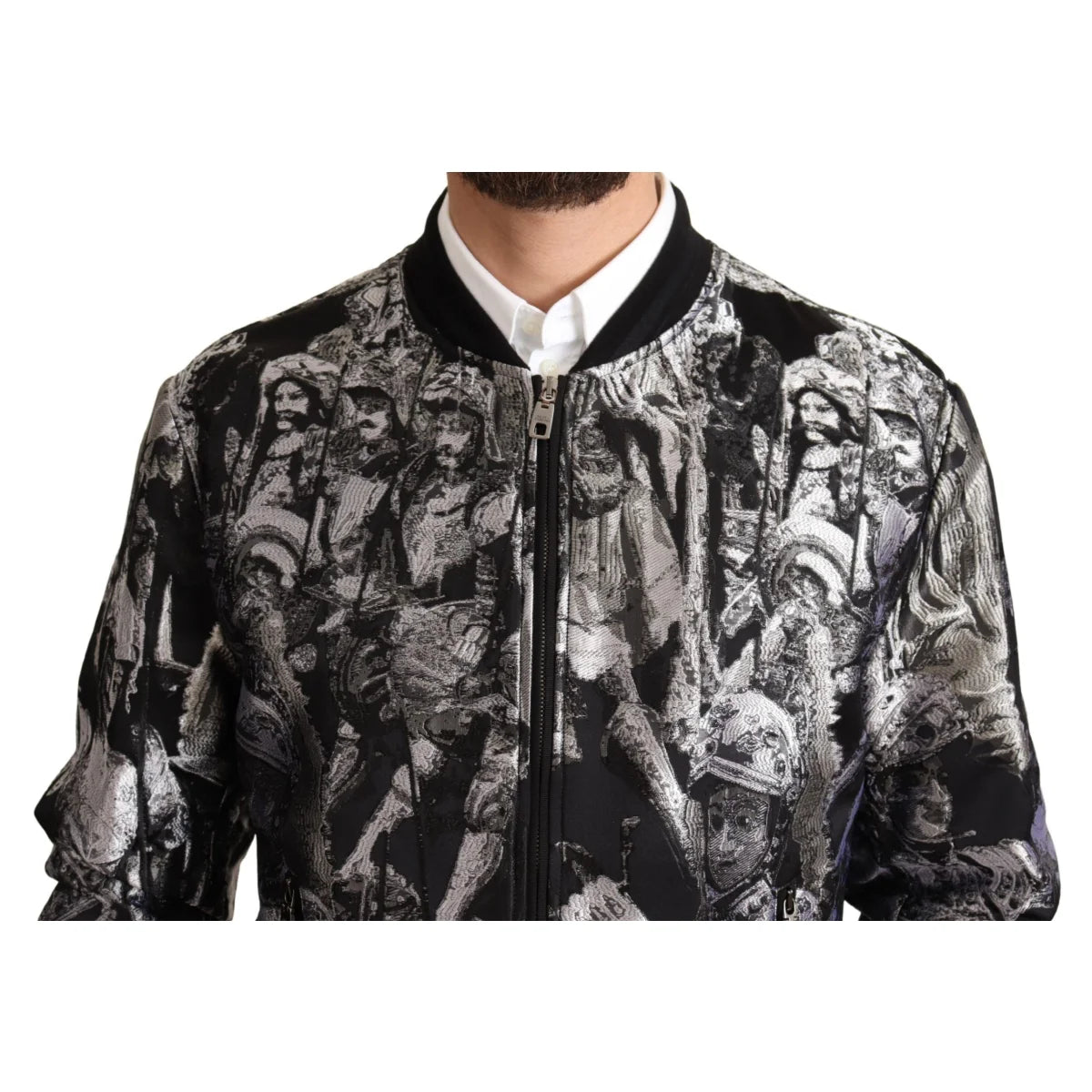 Dolce & Gabbana Bomber Jacket with Zipper Closure