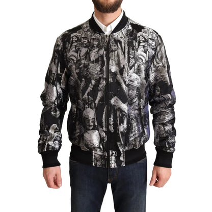 Dolce & Gabbana Bomber Jacket with Zipper Closure