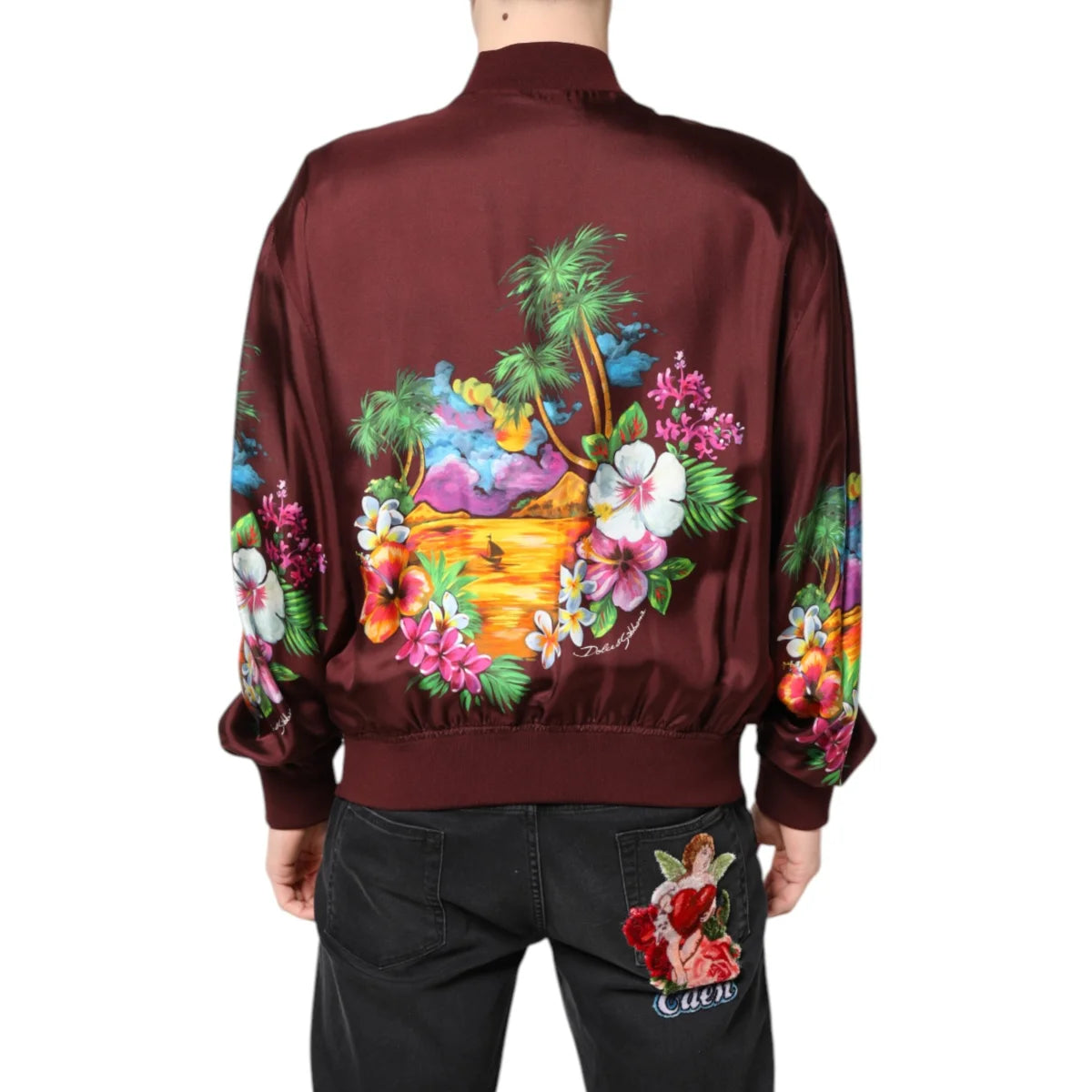Dolce Gabbana Bomber Jacket with Zipper Closure for Men &