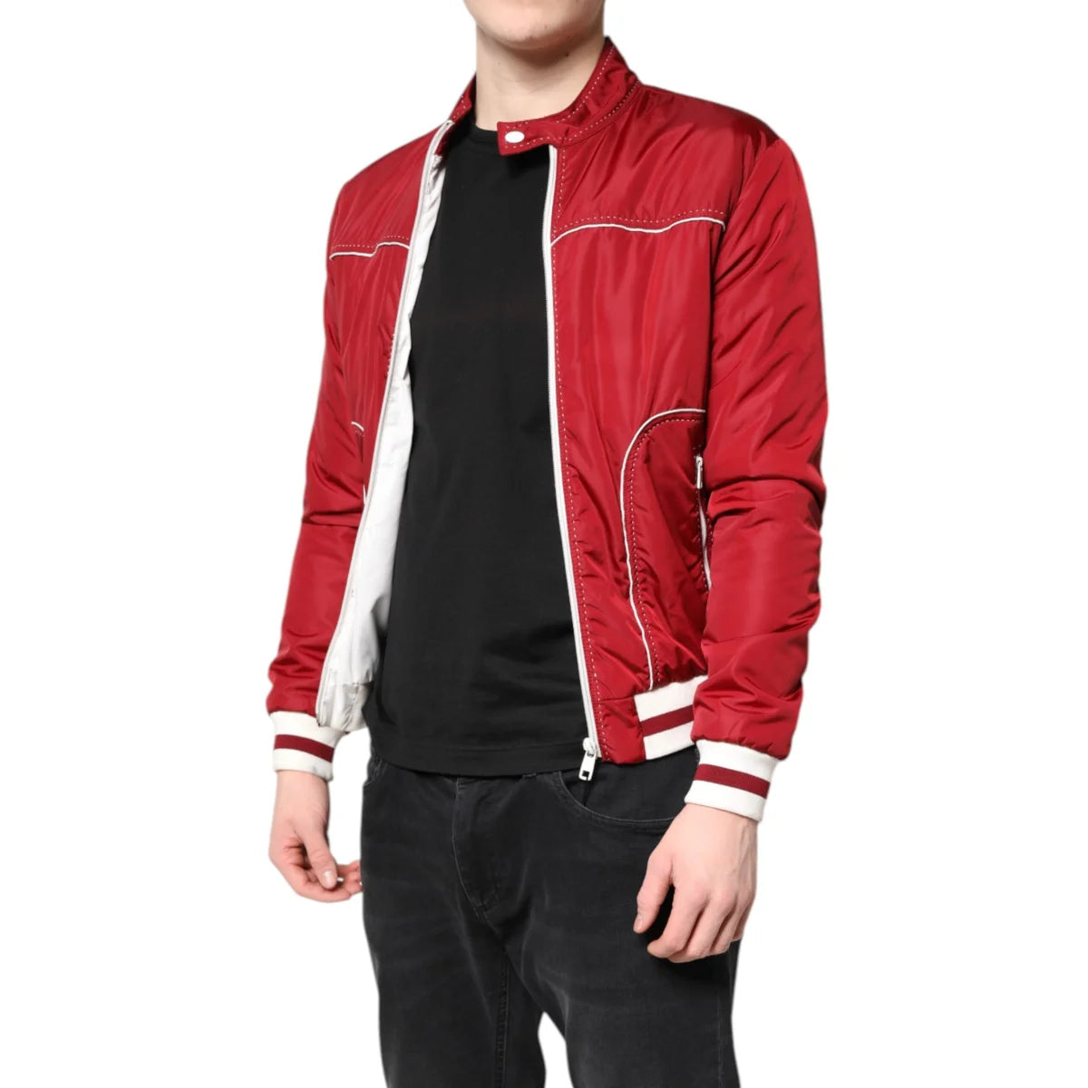 Dolce Gabbana Bomber Nylon Style Explosion Jacket &