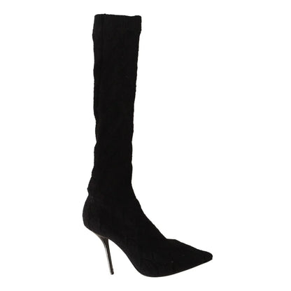 Dolce Gabbana Boots With Stretch Sock Allure For Black Dress &