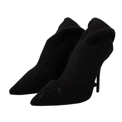Dolce Gabbana Boots With Stretch Sock Allure For Black Dress &