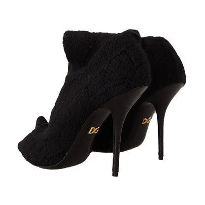 Dolce Gabbana Boots With Stretch Sock Allure For Black Dress &