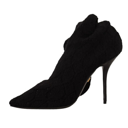 Dolce Gabbana Boots With Stretch Sock Allure For Black Dress &