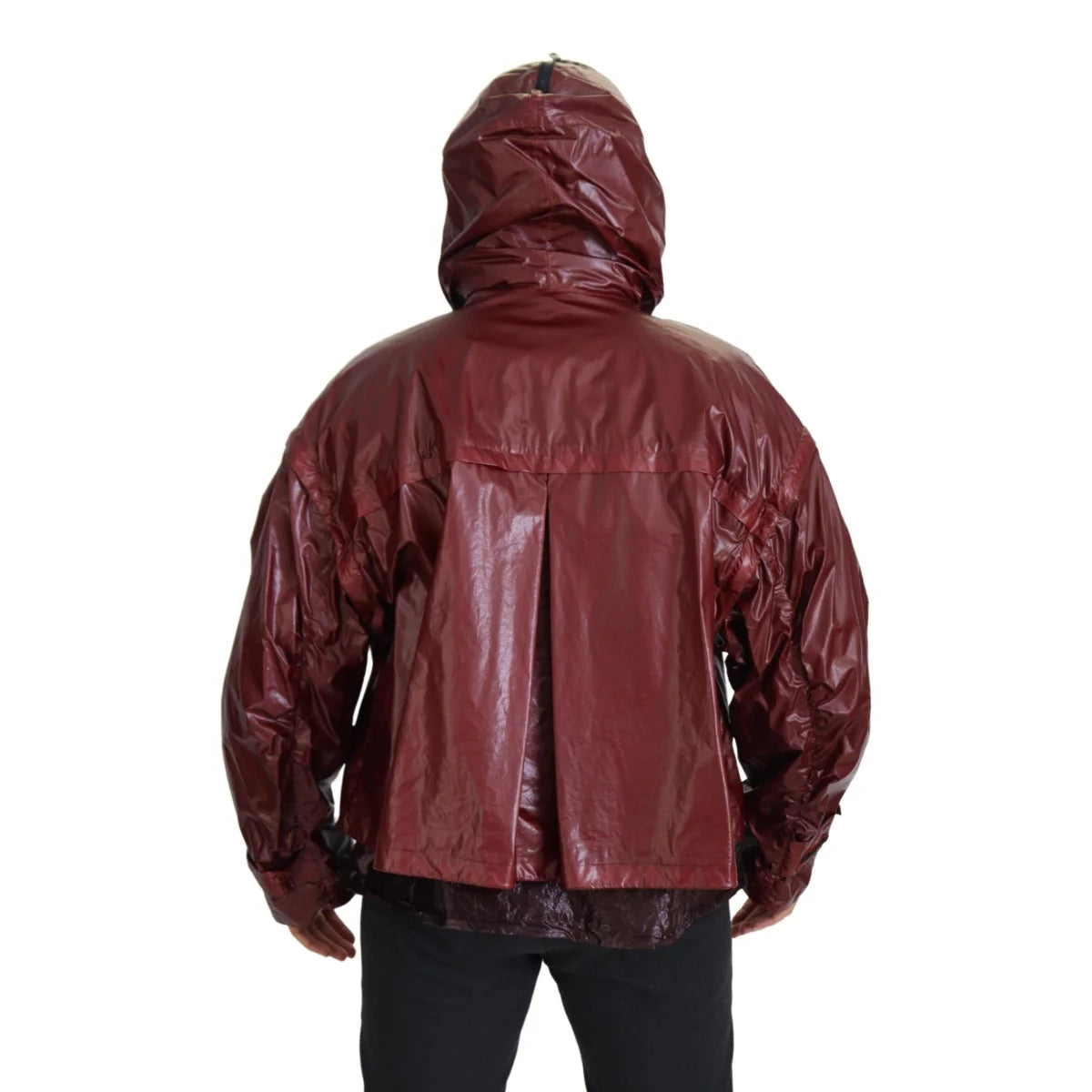 Dolce & Gabbana Bordeaux Cotton Hooded Full Zip Jacket