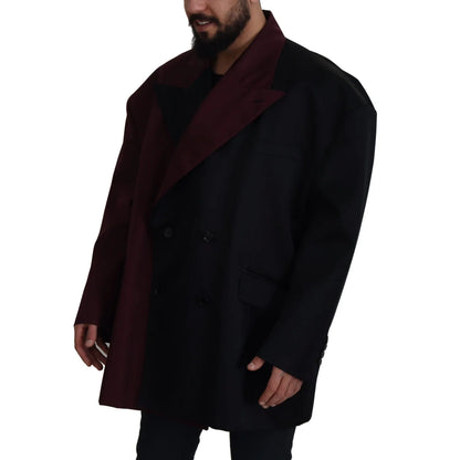 Dolce & Gabbana Bordeaux Polyester Double Breasted Jacket