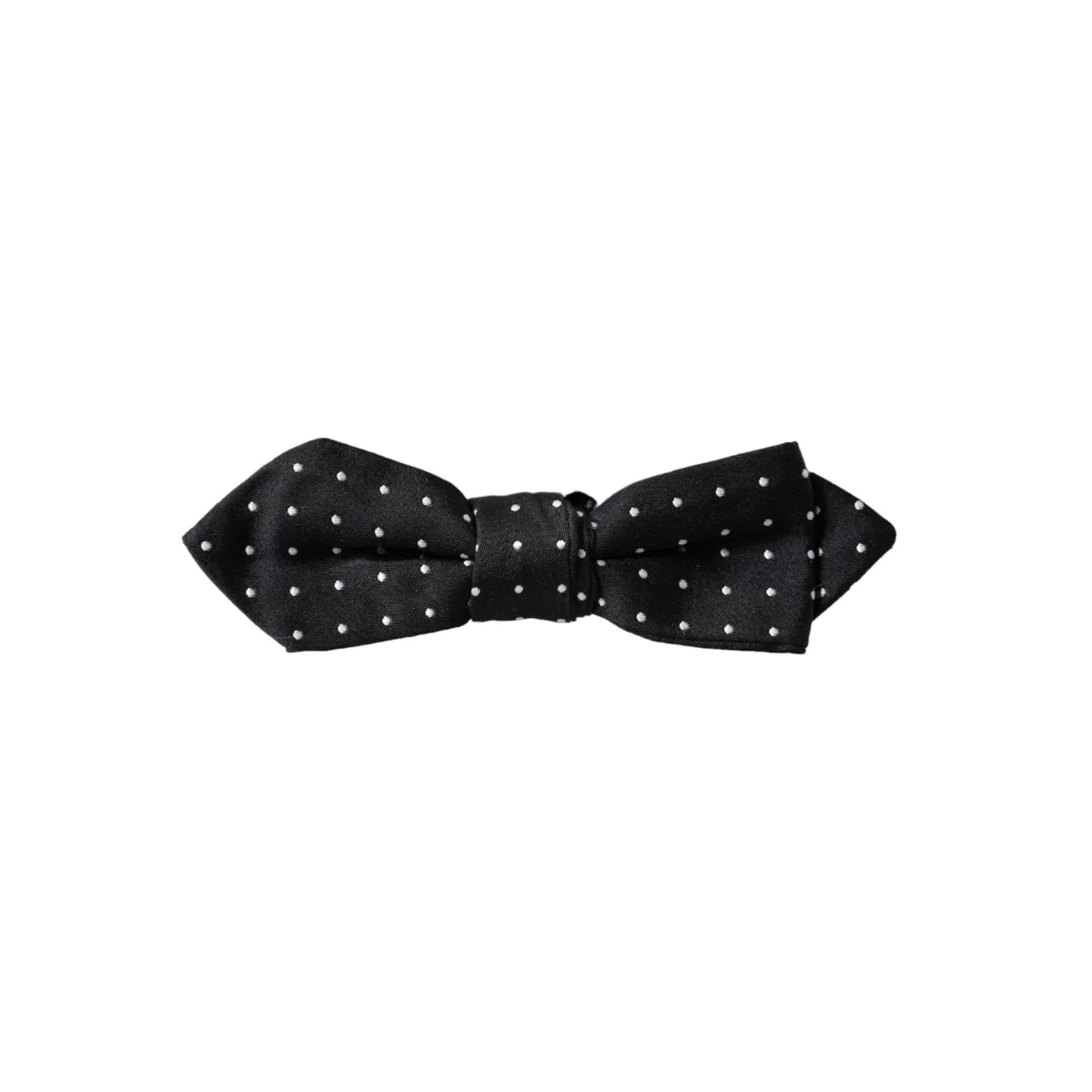 Dolce Gabbana Bow Tie Elegant Accessory with Signature Metal Clasp &