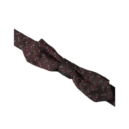 Dolce Gabbana Bow Tie with Elegant Metal Clasp Authentic Luxury Style &