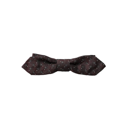Dolce Gabbana Bow Tie with Elegant Metal Clasp Authentic Luxury Style &