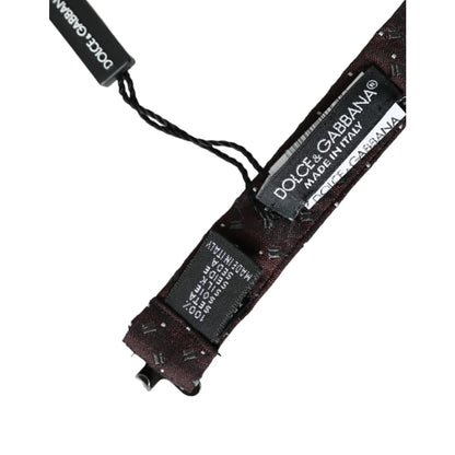 Dolce Gabbana Bow Tie with Elegant Metal Clasp Authentic Luxury Style &