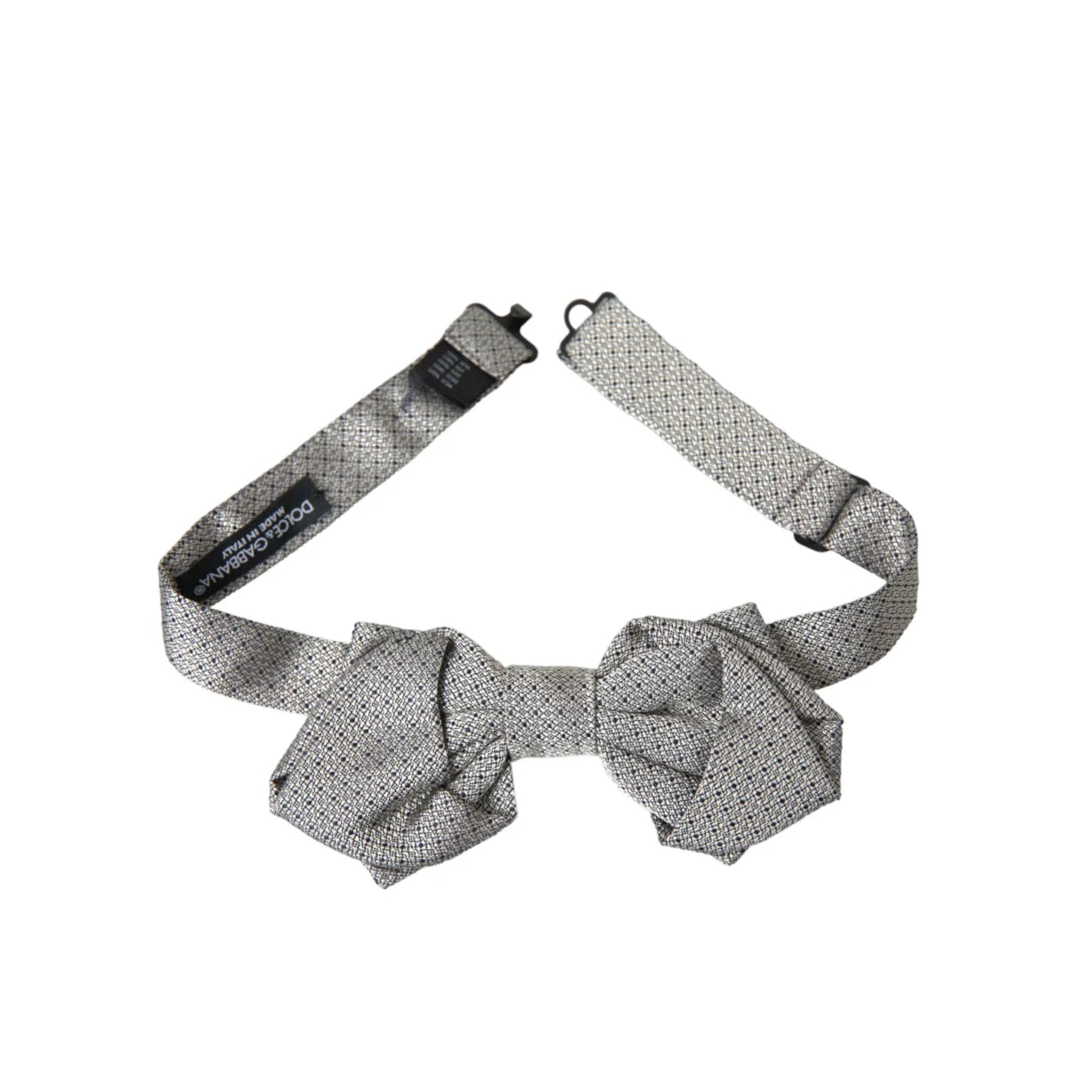 Dolce and Gabbana Bow Tie with Elegant Metal Clasp &
