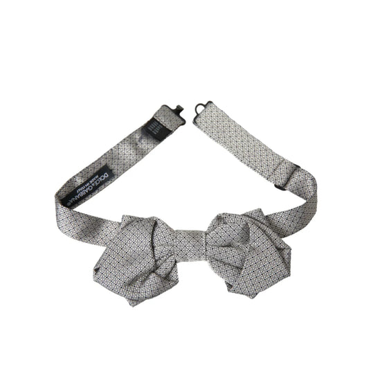 Dolce and Gabbana Bow Tie with Elegant Metal Clasp &