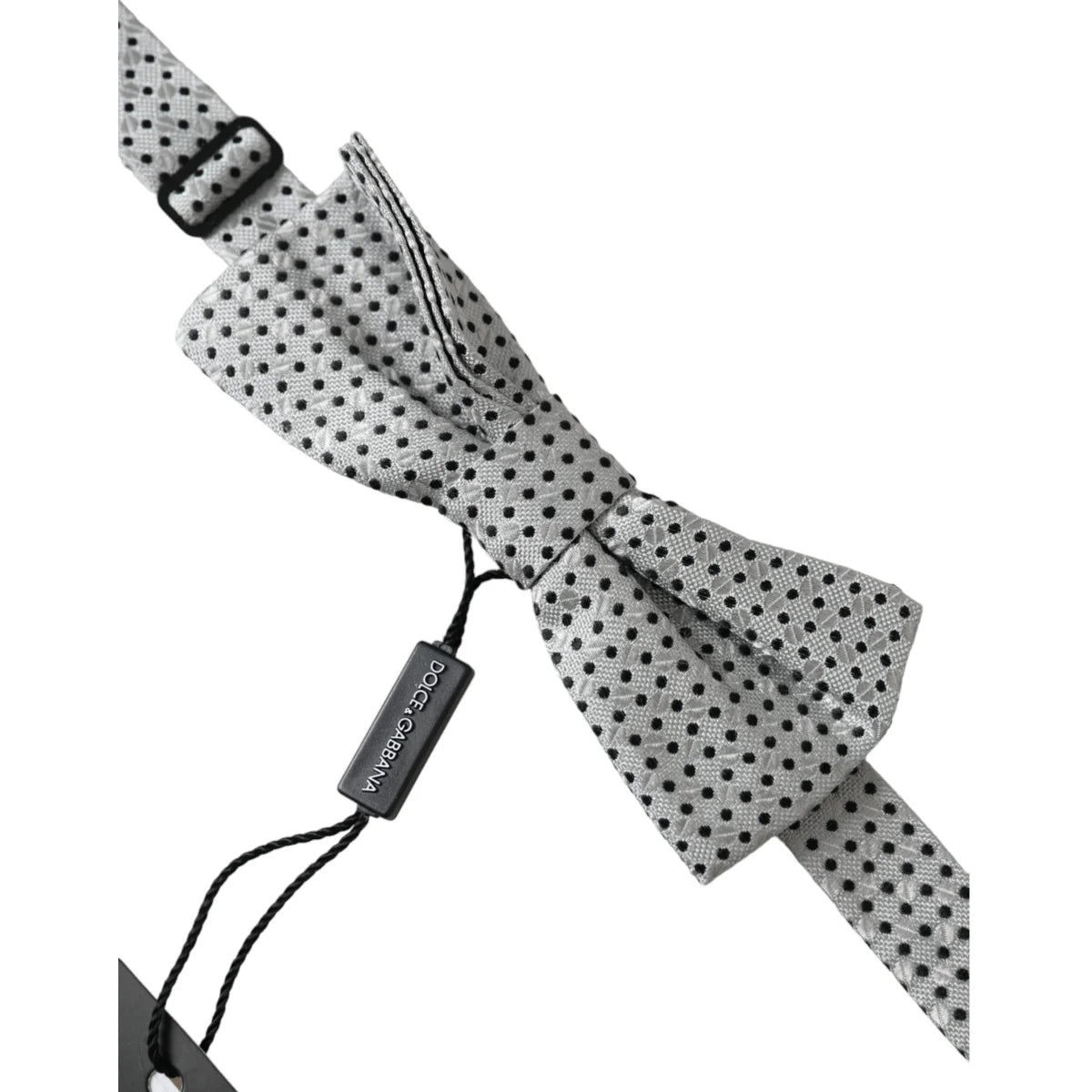 Dolce Gabbana Bow Tie with Elegant Metal Clasp for a Luxe Finish &