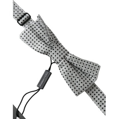 Dolce Gabbana Bow Tie with Elegant Metal Clasp for a Luxe Finish &