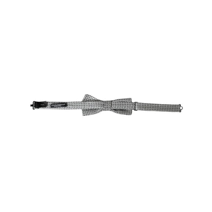 Dolce Gabbana Bow Tie with Elegant Metal Clasp for a Luxe Finish &