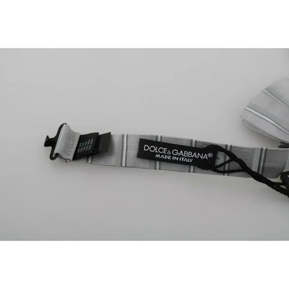 Dolce Gabbana Bow Tie Exclusive Design with Light Gray Lining &