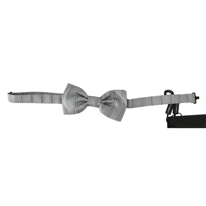 Dolce Gabbana Bow Tie Exclusive Design with Light Gray Lining &