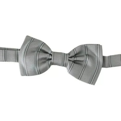 Dolce Gabbana Bow Tie Exclusive Design with Light Gray Lining &