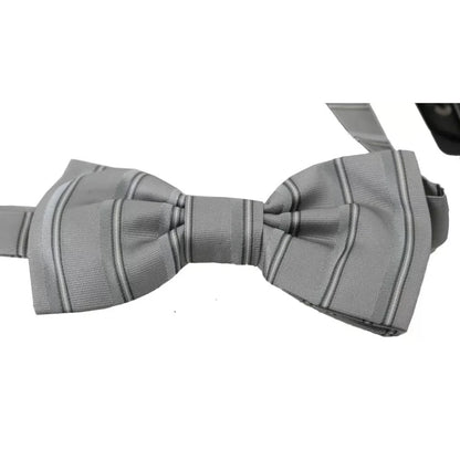 Dolce Gabbana Bow Tie Exclusive Design with Light Gray Lining &