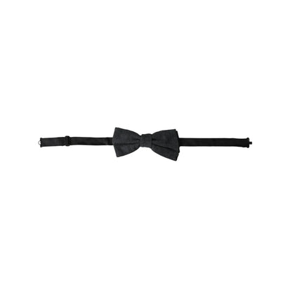 Dolce Gabbana Bow Tie Luxury Accessory with Signature Metal Clasp &