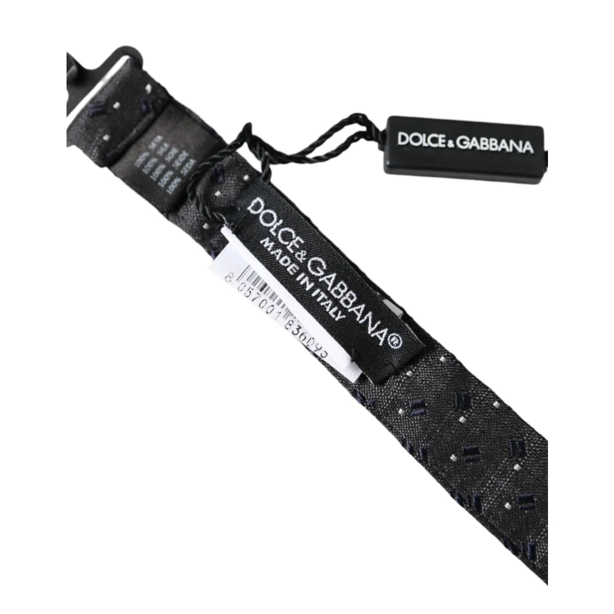 Dolce and Gabbana Bow Tie Luxury Style with Unique Metal Clasp &