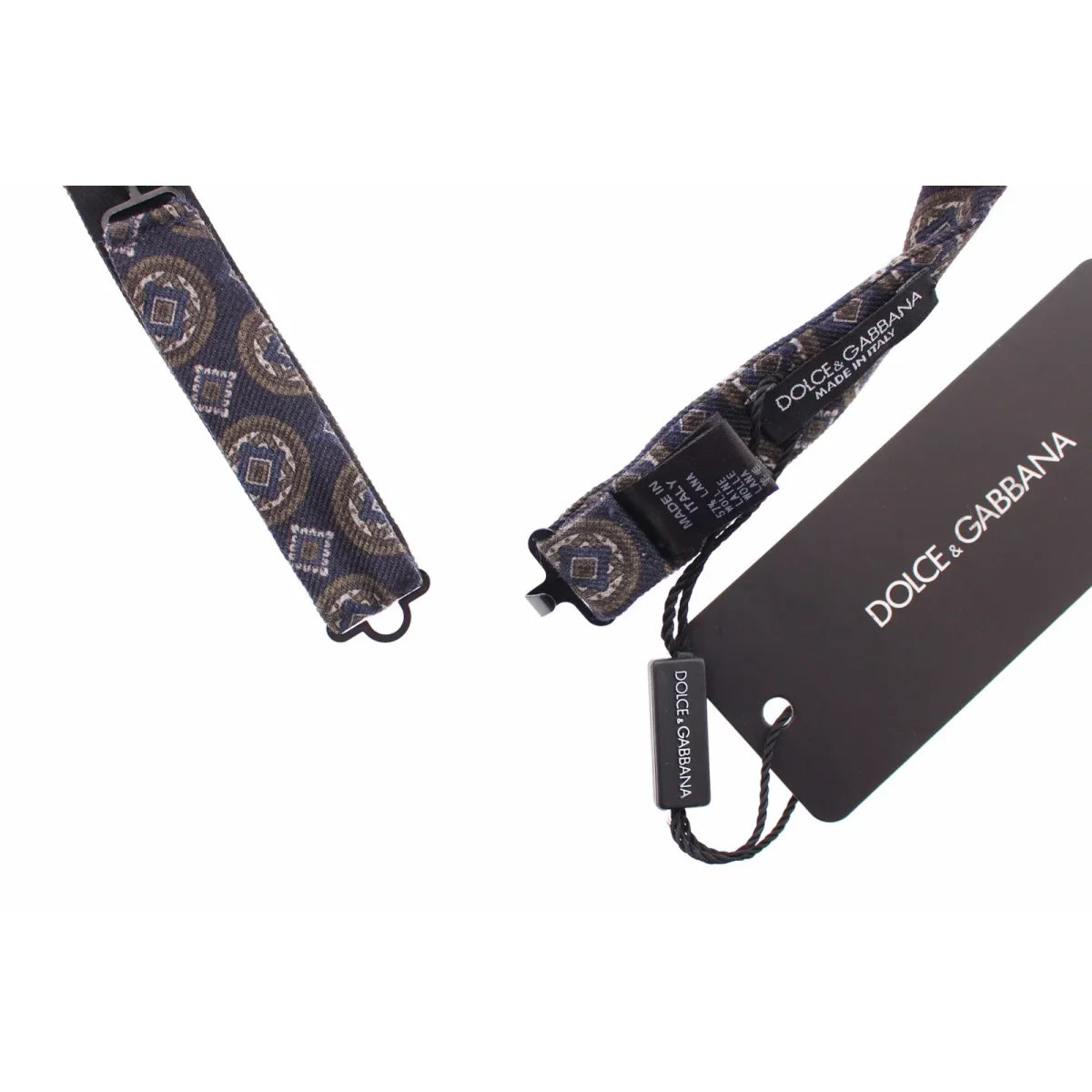 Dolce and Gabbana Bow Tie MainLine Exclusive Blue Silk Elegance &