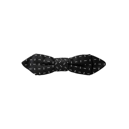 Dolce Gabbana Bow Tie with Metal Clasp for Elegant Dress Looks &