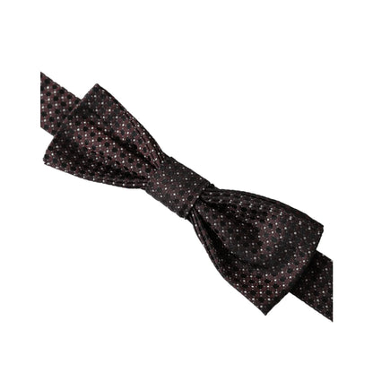 Dolce Gabbana Bow Tie with Signature Metal Clasp Authentic Luxury Accessory &