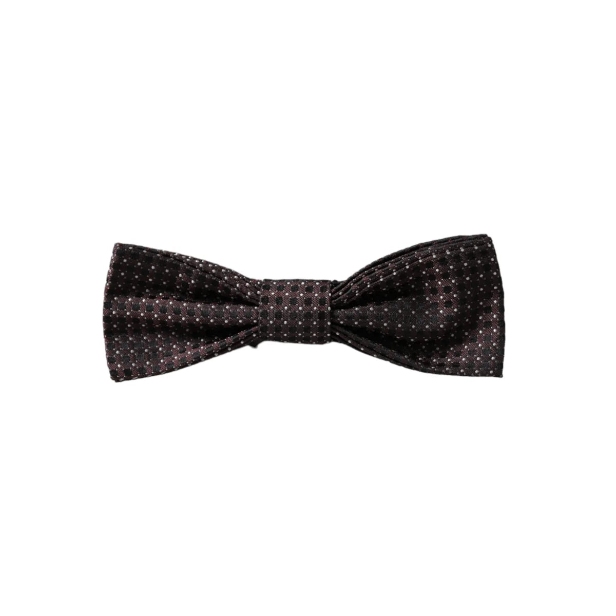 Dolce Gabbana Bow Tie with Signature Metal Clasp Authentic Luxury Accessory &