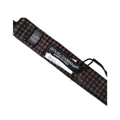 Dolce Gabbana Bow Tie with Signature Metal Clasp Authentic Luxury Accessory &