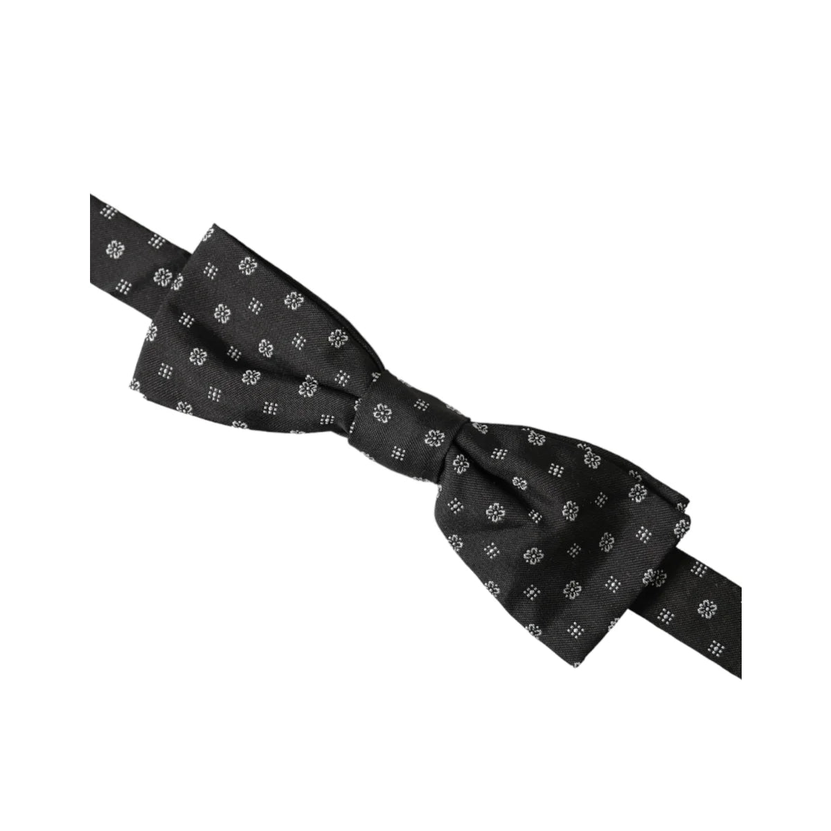Dolce Gabbana Bow Tie with Sleek Metal Clasp for a Sophisticated Look &