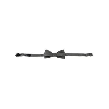 Dolce Gabbana Bow Tie with Sleek Metal Clasp Style &