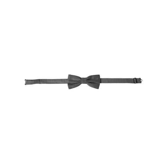 Dolce Gabbana Bow Tie with Unique Metal Clasp Accessory &